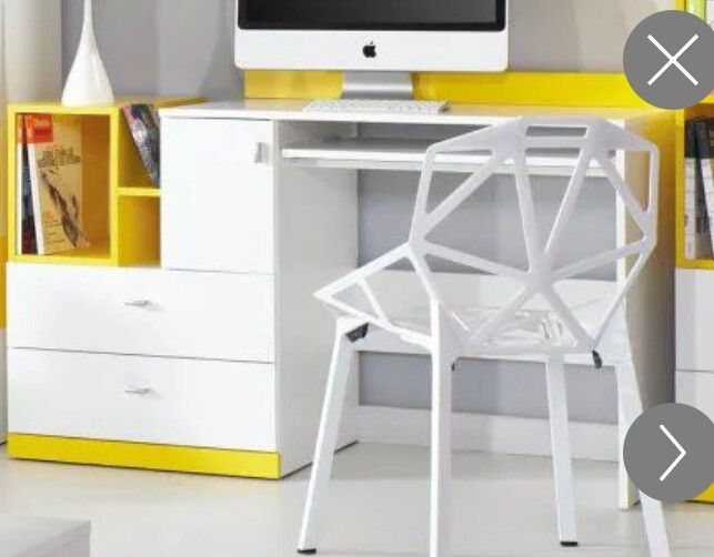 3 piece set: Computer desk +wall cabinet +chest of drawers combo!!