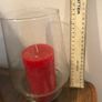 Red Glass vase+ Glass Candle holders Image 4