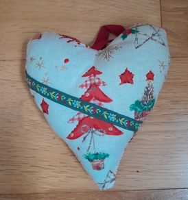 Heart-shaped Christmas Ornament