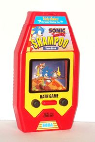 Sonic The Hedgehog Sega 1998 Rare Usa Promo Bath Toy Game Shampoo Bottle Full
