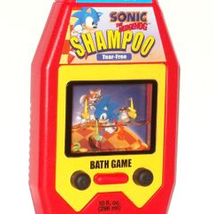 Sonic The Hedgehog Sega 1998 Rare Usa Promo Bath Toy Game Shampoo Bottle Full