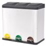 Recycling Pedal Bin Garbage Trash Bin Stainless Steel 54 L Image 5
