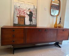Retro vintage Mid-century Teak Credenza sideboard c1960s .
