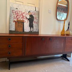 Retro vintage Mid-century Teak Credenza sideboard c1960s .