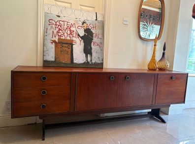 Retro vintage Mid-century Teak Credenza sideboard c1960s .