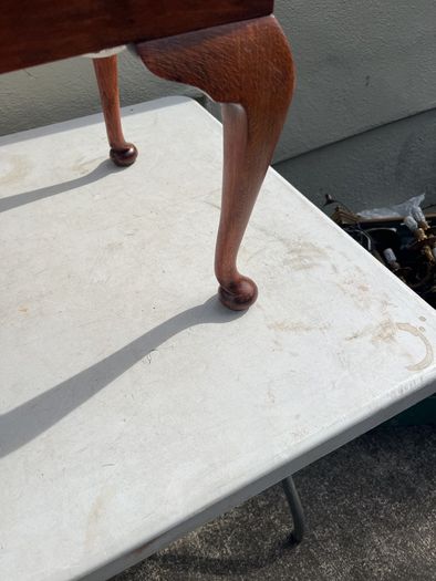 Beautiful vintage  stool / footstool with cabriole legs