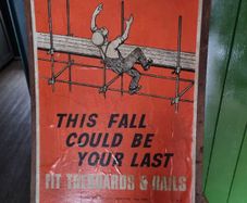 VERY RARE 1950s original Vintage Health and Safety poster.