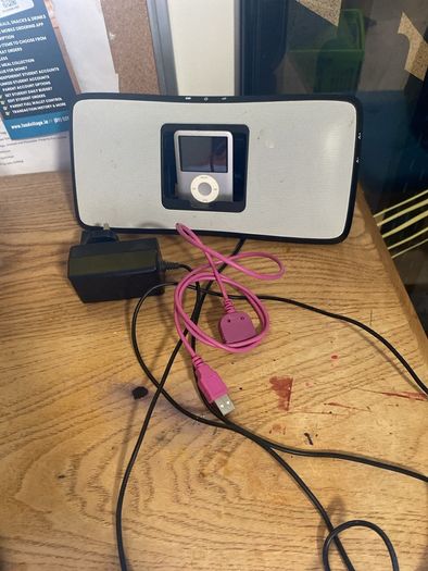 iPod and speaker