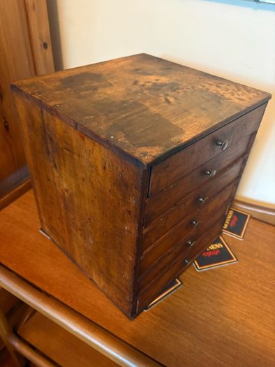 Antique petit watch makers workshop drawers c1890