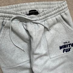 White Fox Boutique Women's Grey and Blue Joggers-tracksuits