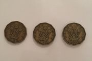 1900-1967 Great British threepence's
