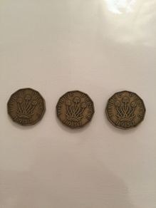 1900-1967 Great British threepence's