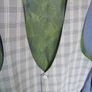 Gents Blue 3 Piece Remus Uomo Blue Designer Suit- Worn To 2 Weddings. Beautiful Quality. Trousers waist 32" x 32" long. Excellent. Dry cleaned. Image 2