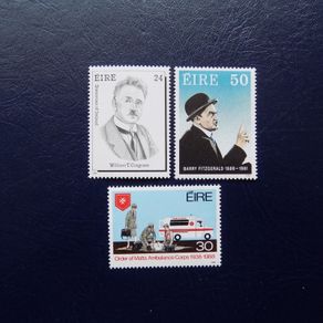 Ireland 1988.MNH.Anniversarys,Barry Fitzgerald.W.T.Cosgrave.Malta Ambulance Corps.
