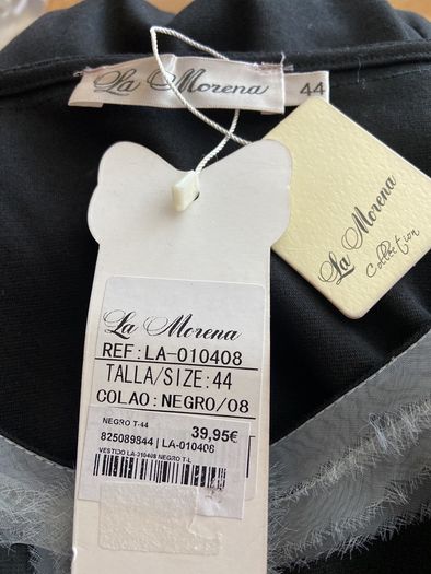 Brand New Ladies Black Dress Euro 44, Size 16 Large
