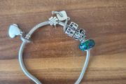 Pandora bracelet with charms
