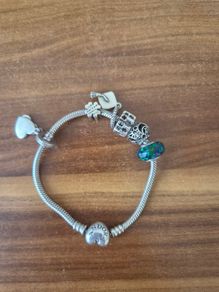 Pandora bracelet with charms