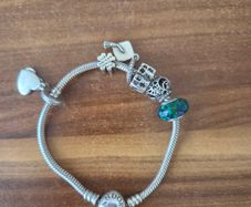 Pandora bracelet with charms