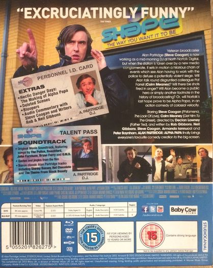 Alan Partidge: Alpha Papa (Colossal Collector's Collection Boxset) Steve Coogan & Colm Meaney [Blu-ray + DVD Movie & CD Soundtrack]