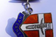 Vintage Sterling Silver Enamel Inverness Scotland Travel Shield Crest 3,8g