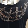 Fab Black Stretch Velvet Dress size 10 Image 4