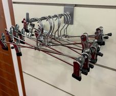 Steel trouser hangers