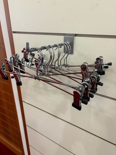 Steel trouser hangers
