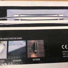 Polished Chrome Twin Slim Fluorescent Light