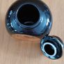The Art of Chokin Black lidded Vase/Urn/Pot 24 K gold edged Image 3