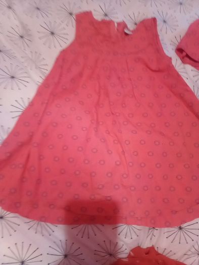 name it peach dress and matching hat