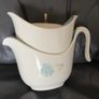 A vintage Taylor, Smith & Taylor "Ever Yours" Boutonniere pattern creamer and covered sugar bowl set Image 3