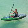 FREE EXPRESS SHIPPING Challenger Kayak, Man Inflatable Canoe with Aluminum Oars and Hand Pump Image 6