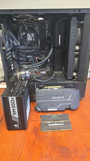 PC case with cooling