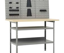 Workbench with Three Wall Panels