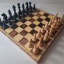 Quality Large Wooden Folding Chess Set 14x14 Inches Board Game Image 3