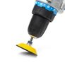 Glass Polish 12001 | Hook and Loop Backing Pad, Spindle Pad for Drill | Thread M6 with Universal Drill attachment | 50mm Image 2