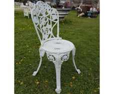 Cast Iron Chair Ornate Style N