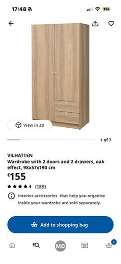 Delivery IKEA Vilhatten Wardrobe