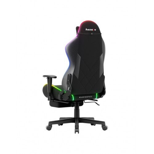 Huzaro Force 5.7 Black RGB Gaming Chair with Extendable Footrest