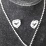 Bridal Necklace and matching Earrings ( DEBS ) Image 6