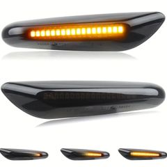 2pcs BMW LED Dynamic Turn Signal Light Side Marker Sequential Blinker Lamp for -BMW