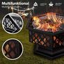 Fire Bowl with Spark Protection & Grill Grate4-in-1 fire bowl as a fireplace, grill with coal grate or as a drink pot Image 5