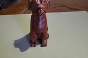 Dog carving