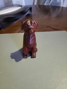 Dog carving