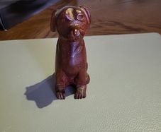 Dog carving