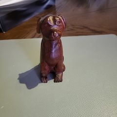 Dog carving