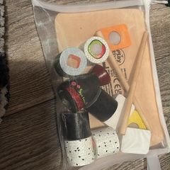 Wooden sushi set