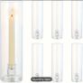Glass Hurricane Candle Holders Set of 6 Image 5