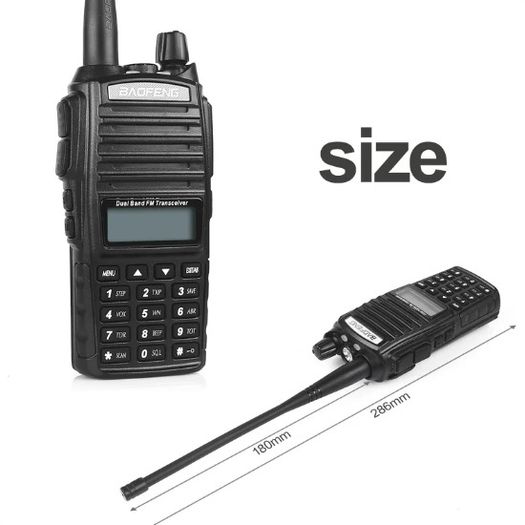 26213 Baofeng Radio UV-82 UV82 Dual PTT Walkie Talkie Optional 5W