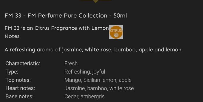 Only 1 Each!! Brand New FM Perfume & Aftershave
